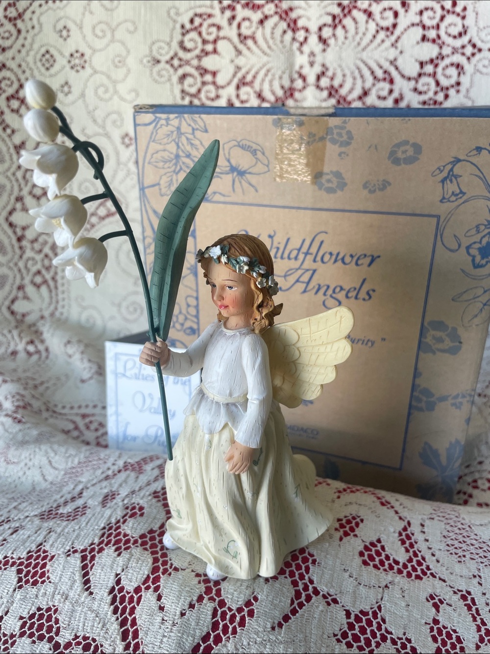 Demdaco Wildflower Angels With Box Lilies-of-the-Valley
